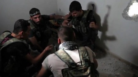 Syrian Rebels in Aleppo, Syria