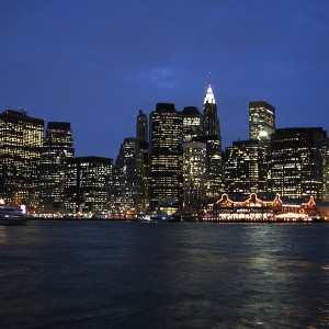Lower Manhattan At Night - Photo by Hu Totya