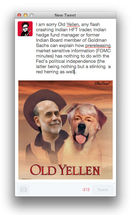 MESSAGE TO OLD YELLEN