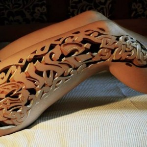 3D Tattoo Leg