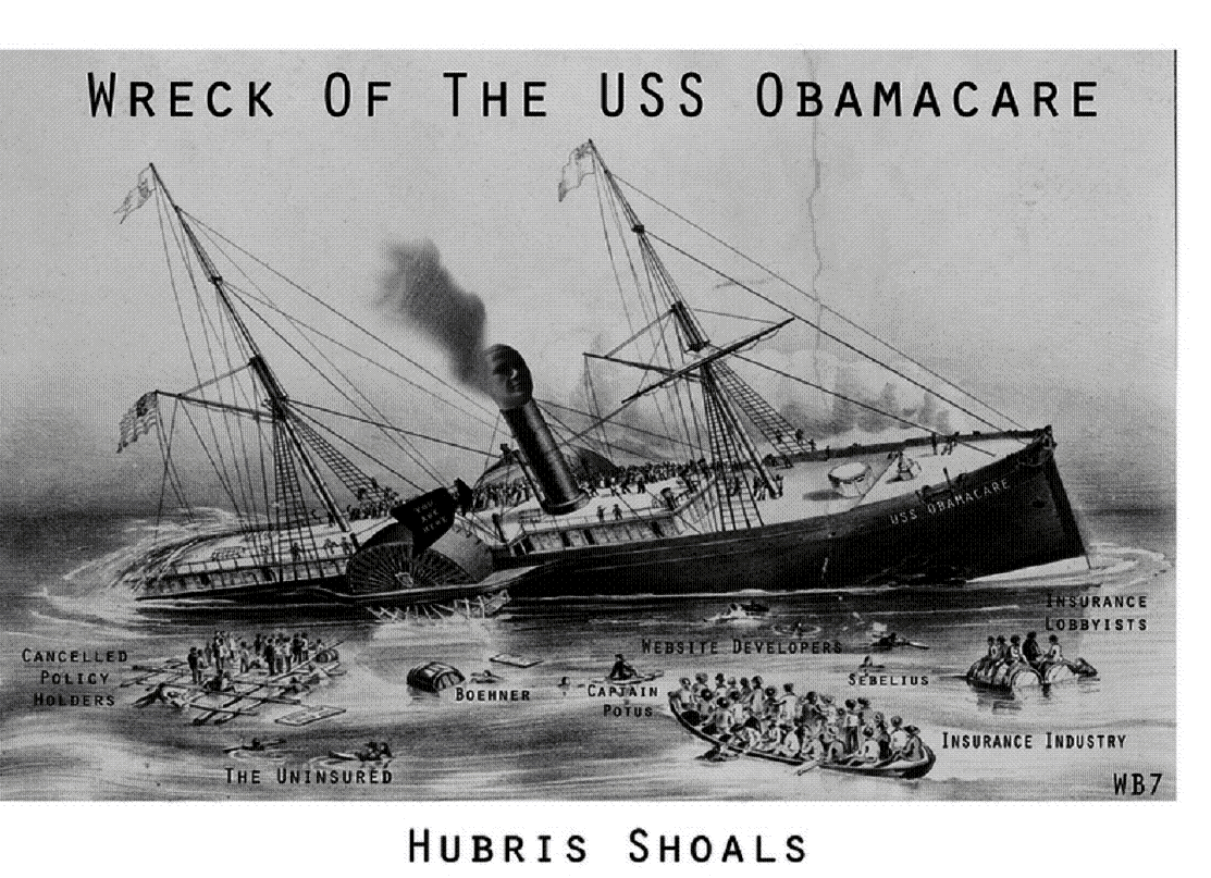 WRECK OF THE USS OBAMACARE