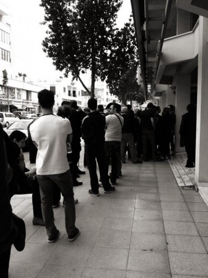 Cyprus Bank Run - Photo Via @jkozakou